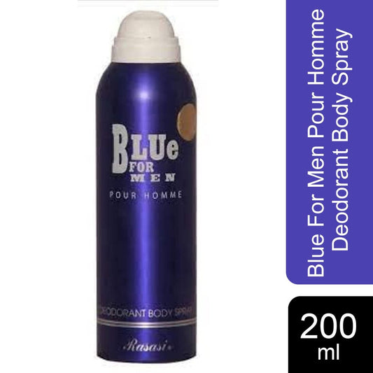 Rasasi Blue For Men Pour Homme Deodorant Body Spray 200ml