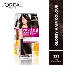 L'Oreal Paris Casting Creme Gloss Hair Color - 323 Dark Chocolate (87.5g+72ml)