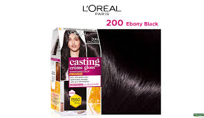 L'Oreal Paris Casting Creme Gloss Hair Color - 200 Ebony Black (87.5g+72ml)