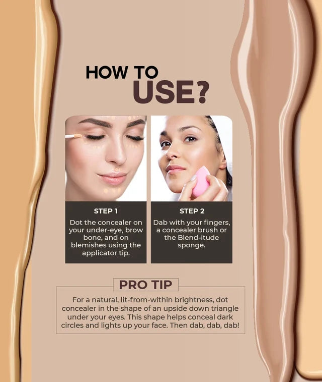 Colorbar Flawless Full cover concealer 004 SILk (6ML)