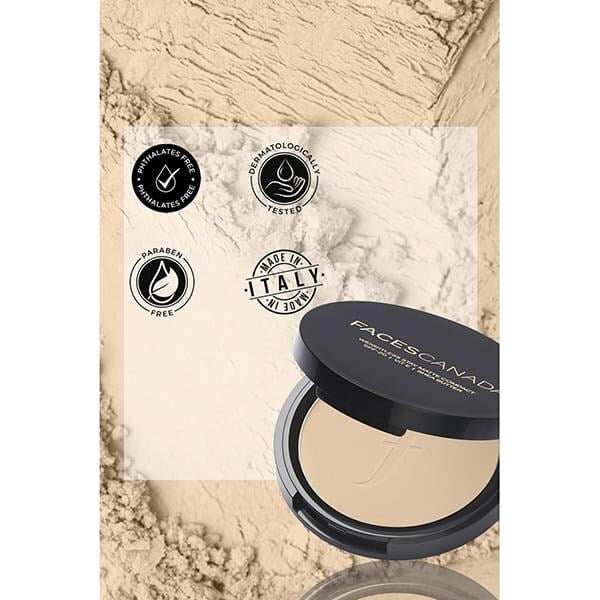 FACES CANADA  Weightless Stay Matte Compact SPF20 Vitamin E & Shea Butter 9g