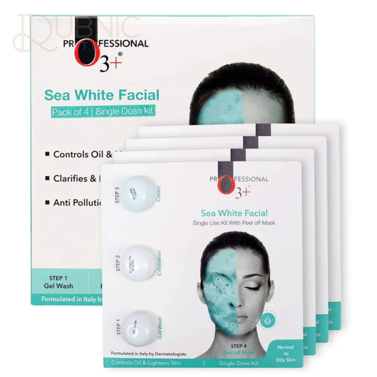 O3+ Professional Sea White Facial Single Dose Kit Pack of 4