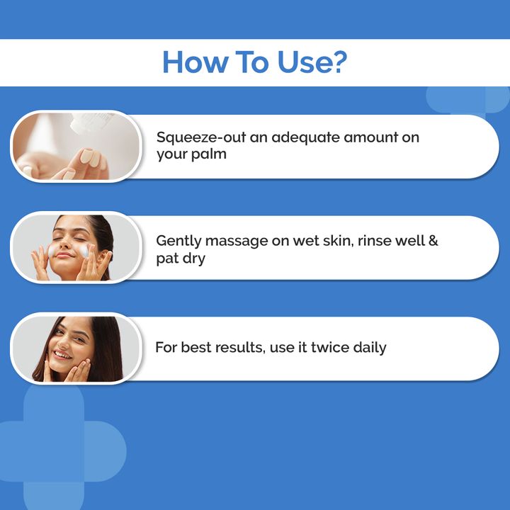 Oil-Free Daily Face Wash With Hyaluronic Acid, Glycolic Acid & Multivitamins for Clear & Hydrated Skin (100 ml)