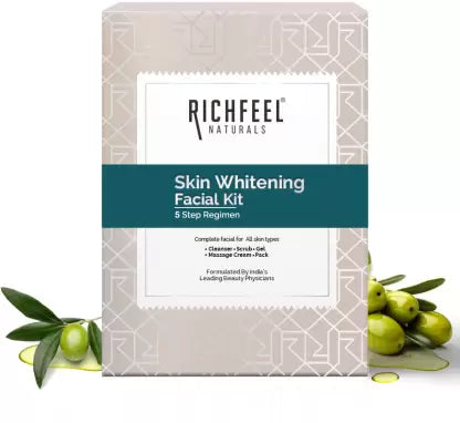 RICHFEEL Skin Whitening Facial Kit Bright & Glowing Skin Parlour Feel (250 g)