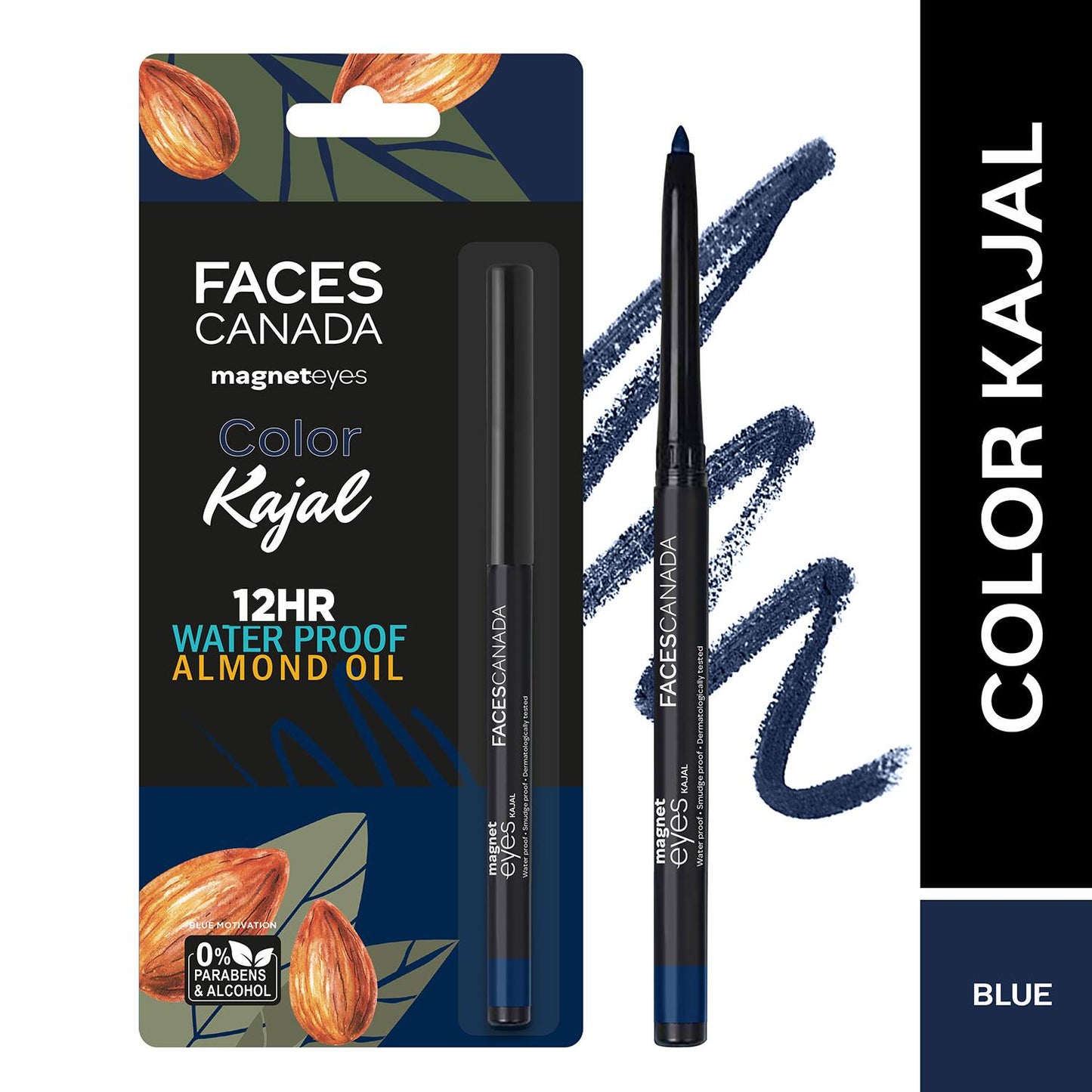 FACES CANADA Magneteyes Kajal 24-hour waterproof Intense Kajal 0.35g